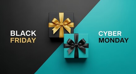 Exclusive Black Friday and Cyber Monday deals with luxury gifts beautifully wrapped for holiday promotions