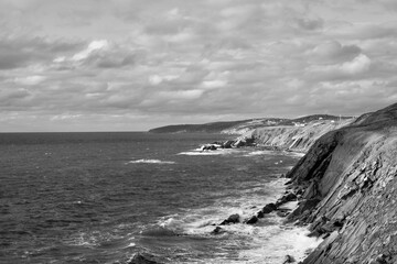 The coast line on the Atlantic Ocean