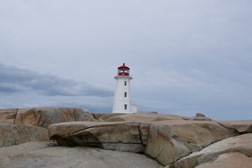A light house on the Atlantic Ocean