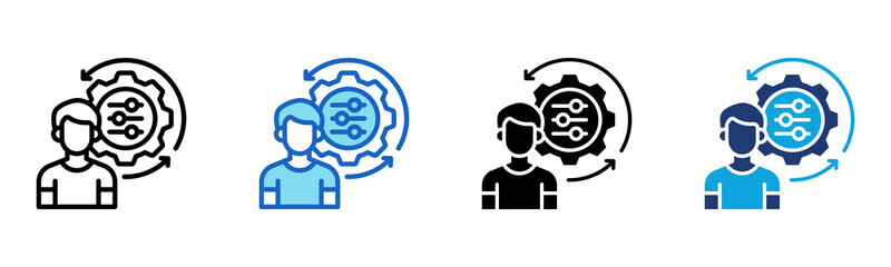 Personalization icon Multi Style Vector Illustration