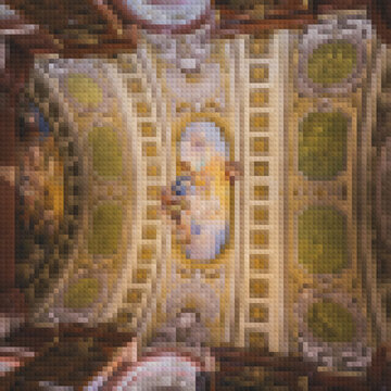 Abstrakte 3D-Block-Hintergrundtextur. Geometrische modulare Oberfl&auml;che f&uuml;r Design und Rendering. Abstract 3D block background texture.