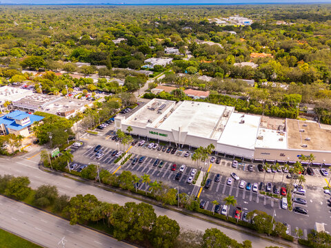 Businesses and strip malls in Pinecrest Miami Florida on US1