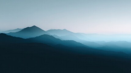 Fototapeta premium Soft Abstract Gradient Background in Blurry Blue Tones