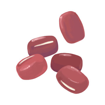 小豆のイラスト
