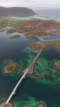 Lofoten - Norwegen - Fredvang - Flakstadbruene - Volandstind - Herbst