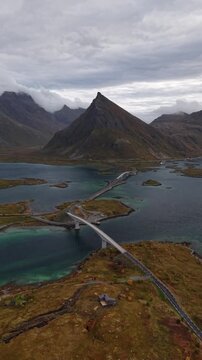 Lofoten - Norwegen - Fredvang - Flakstadbruene - Volandstind - Herbst