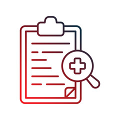 Report icon with white background vector stock illustration