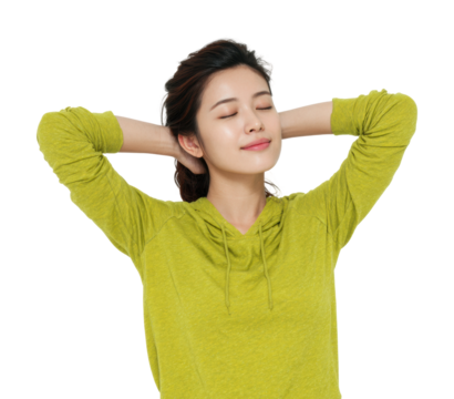 Relaxation moment space lifestyle calm isolated on transparent background