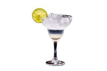 caipirinha, typical Brazilian drink made with cachaça, tropical fruits and sugar. Neutral background, with copyspace