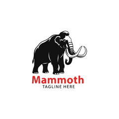 Obraz premium Majestic Mammoth Logo Design - A Symbol of Strength and Resilience.