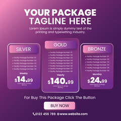Price list design