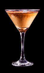 generic alcoholic drink, colorful alcoholic drink, with neutral background and copyspace, such as cheerful and colorful bartender, party, joy and celebration