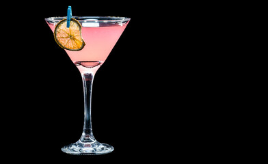 generic alcoholic drink, colorful alcoholic drink, with neutral background and copyspace, such as cheerful and colorful bartender, party, joy and celebration
