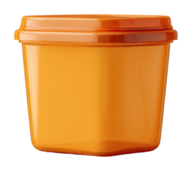 Storing food efficiently kitchen plastic container home overhead view isolated on transparent background