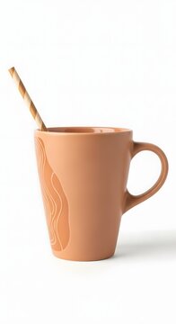 coffee tea cup with stra