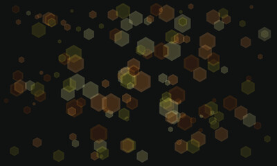 Hexagon background dark minimalistic shapes for futuristic digital design
