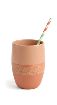 coffee tea cup with stra