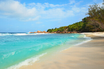 Seychelles islands, La Digue, Grand Anse Beach