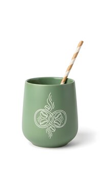 coffee tea cup with stra