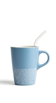 coffee tea cup with stra