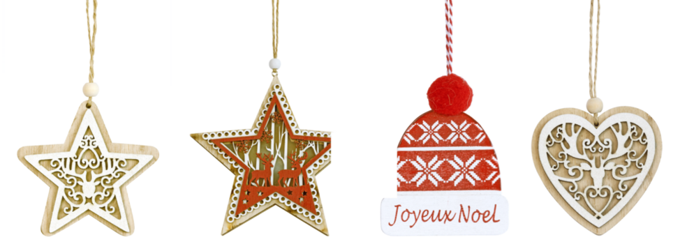  Petites décoratifons de Noël en bois
