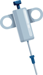 Piercing gun with safety clip ensuring precise and hygienic body piercing procedures