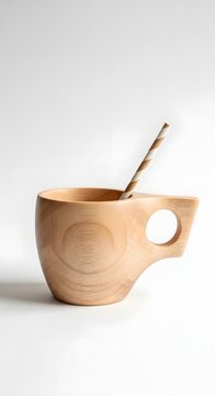 coffee tea cup with stra