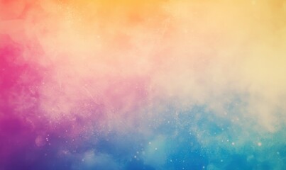 Colorful abstract watercolor smoke or cloud texture with subtle sparkles paint splash