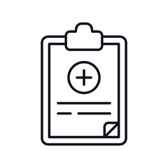 Form  icon with white background vector stock illustration