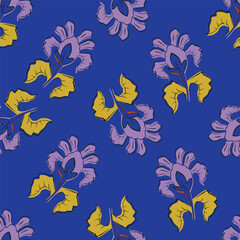 Flower pattern, ditsy floral seamless pattern. Small little flower background. Repeat pattern. Ditsy print. Botanic surface design. Ditsy floral flower pattern for fashion, fabric, wrapping, decor
