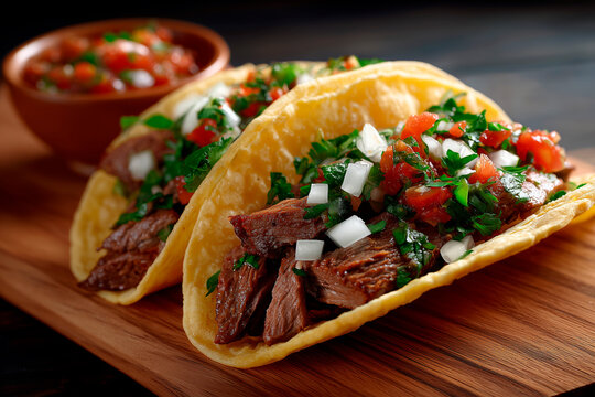 Tasty beef tacos for National Taco Day celebration