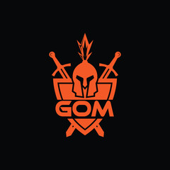 GOM letter logo design. Elegant Monogram Logo Design