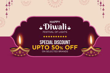 Special Diwali Discount Advertisement, Banner, Poster, Design vector template, Creative flyer concept, Graphic design element