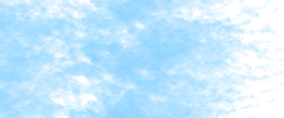 Abstract blue smoke cloud isolated on transparent background.