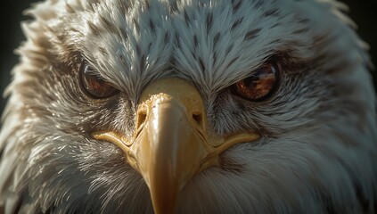 American bald eagle face