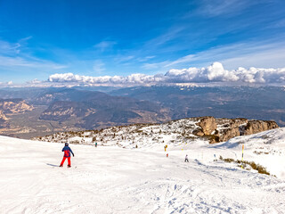 Andalo Paganella, ski resort in Dolomites di Brenta, Trentino, Italy