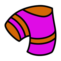  elbow guard vector art illustration