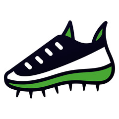 sport shoes vector illustration