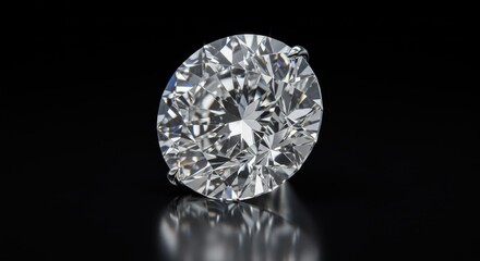 "Exploring the Beauty of a Round Cut Diamond – A Detailed View of Its Sparkling Facets, Dazzling Light Performance, and the Craftsmanship Behind Its Iconic Brilliance!"
