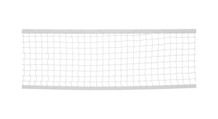White volleyball net with transparent background for sports design