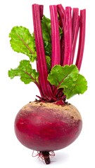 Vibrant beetroot with fresh leaves