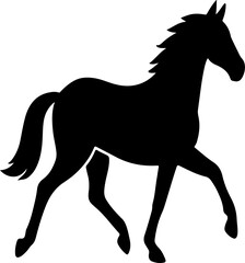 Obraz premium horse silhouette isolated on white