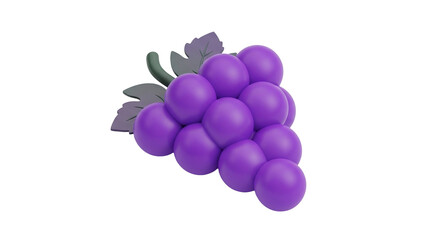 Fototapeta premium A bunch of vibrant purple grapes on a black background