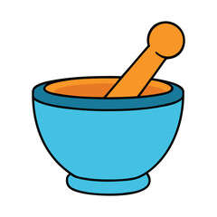 A classic pharmacy mortar and pestle symbolizing medicine and healing. Used for grinding herbs and compounds, it represents traditional care and pharmaceutical craftsmanship.
