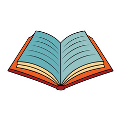 An open book lies flat, its pages gently spread, symbolizing knowledge, learning, and imagination ready to unfold with every word written across its pages.
