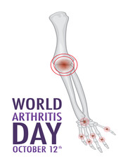 Vector graphic of world arthritis day good for world arthritis day celebration.
