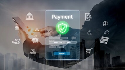 Secure online payment, safe e-commerce transactions, digital payment solutions, online financial security, and electronic payment systems ensuring smooth business continuity. Muxer