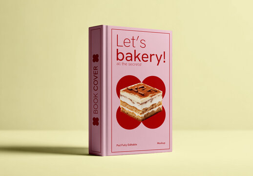 Book Cover Standing Mockup