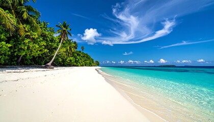 Pristine tropical beach scene (1)