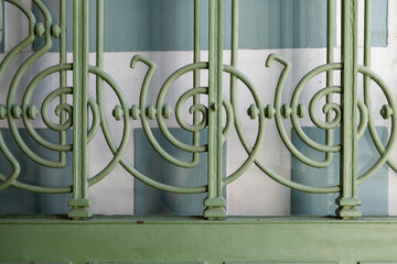 Vienna, Austria, Europe. Architectural detail from the art nouveau era